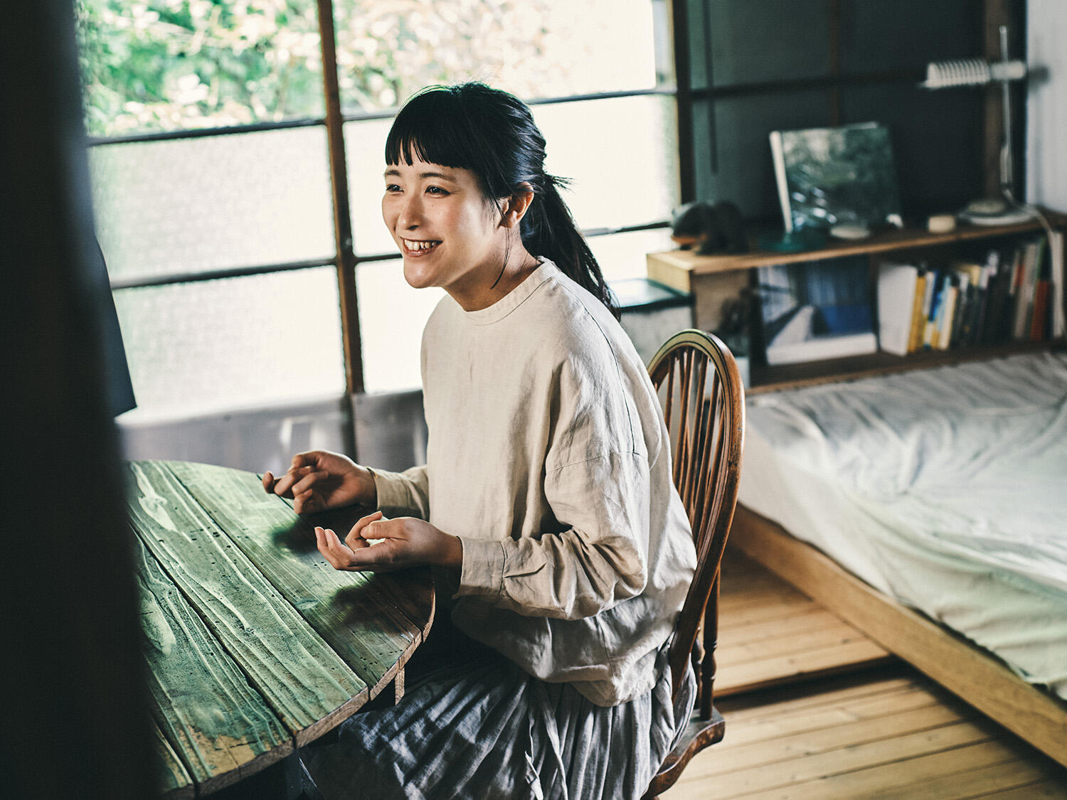 セルフリノベした古民家に暮らす美容師・高山紗季さん