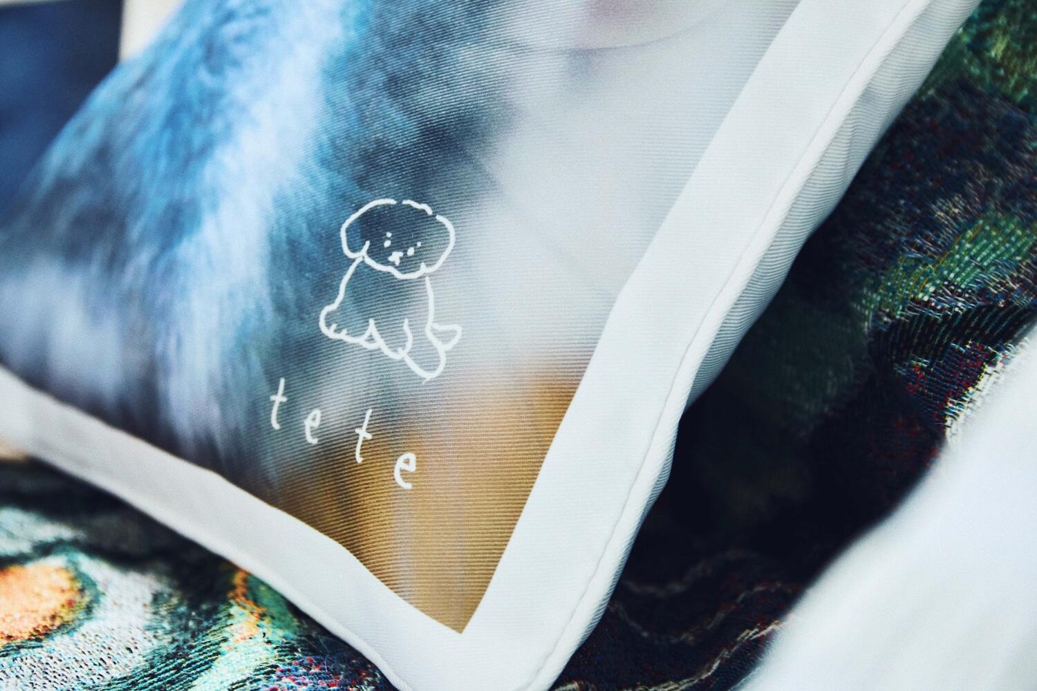 愛犬のパーツクッションの完成写真