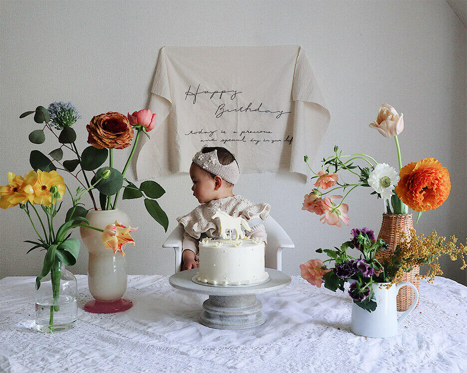 1歳バースデーフォトアイデア